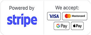 Card payments processed securely by Stripe